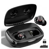IAMJOY Gaming Earbuds  20ms Ultra-Low Latency Wireless Earbuds  90H Playtime  2.4GHz Dongle & Bluetooth  Noise-Canceling Mic  Compatible with Meta Quest 3/2  PS5/4  Switch  Steam Deck  PC
