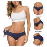 Altheanray Womens Seamless Underwear No Show Panties Soft Stretch Bikini Underwears 6 Pack(3081M-color12)