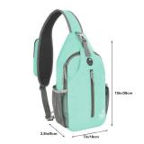 WATERFLY Crossbody Sling Backpack Sling Bag Travel Hiking Chest Bag Daypack