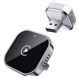 Teeran Wireless CarPlay Adapter 2025 Upgrade Wired CarPlay to Wireless, Mini Cube Design for Cars with Built-in Wired Apple CarPlay Plug and Play Easy Use Fast Stable Connection Car Play for iPhone