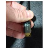 JSAUX Mini HDMI to HDMI Cable 3FT, [Aluminum Shell, Braided] High Speed 4K 60Hz HDMI 2.0 Cord, Compatible with Camera, Camcorder, Tablet and Graphics/Video Card, Laptop, Raspberry Pi Zero W - Grey