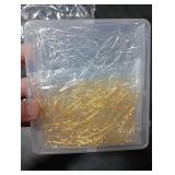 Sureio 500 Pcs Flat Head Pins for Jewelry Making, 2 Inch Straight Pins Metal Jewelry Making, Flat Head pin Jewelries Findings Eye Pin for DIY Craft Earring Bracelet Necklace Pendant(Gold, Silver)