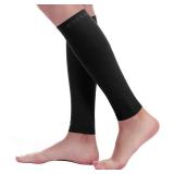 BSERA Calf Compression Sleeve Women Men, 2 Pairs 20-30mmHg Footless Compression Socks Stockings for Calf Support, Circulation, Swelling, Shin Splints, Varicose Veins, Recovery