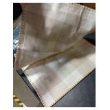 decorUhome Christmas Buffalo Plaid Check Throw Pillow Covers 16x16 Set of 2, Outdoor Linen Decorative Farmhouse Gingham Pillow Covers with Stitched Edge for Bed Couch Sofa, Cream White and Beige