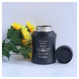 DAIFFUNE 6 Inch Pet Urn for Ashes - Dog or Cat Memorial Urn with Paw Print Design - Laser Engraving for Meaningful Words