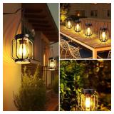 AOUNQ Solar Lanterns Outdoor Waterproof 4 Pack, 14.37