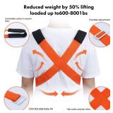 Moving Straps Lifting Padded one Person 2-Person Lifting and Moving System Appliance,for Harness Moving Mattress Couch Furniture Heavy Things,Suitable Professional Moving Body Strap Wrist Strap
