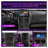 Leadfan Car Stereo Radio for Dodge Grand Caravan 2011-2020 Chrysler Town & Country 2011-2016 Grand Voyager 2011-2015 with Wireless Carplay Android Auto 9