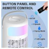 Portable Air Conditioner, 2025 Upgraded 4-IN-1 Ultra-Quiet Design Portable AC Unit with 2 Cool Mist & Speeds1500ml Remote Control Air Conditioner Evaporative for Home,Office,Bedroom, Camping