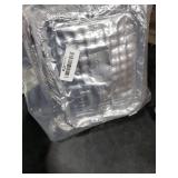 EHOMEA2Z Aluminum Pans Disposable Half Size (10 Pack) MADE IN USA 9x13 Heavy Duty Foil Pans, Durable & Recyclable Baking Pans, Eco-Friendly, Lightweight, Great for BBQ, Parties & Catering