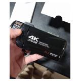 CAMWORLD 4K Video Camera Camcorder 42MP YouTube Vlogging Camera 18X Digital Zoom Webcam 3.0 Inch 270 Degree Rotation Screen Camcorders with 32G SD Card and 2 Batteries Recording While Charging