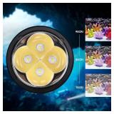 Wurkkos DL40 Diving Flashlight, Bright Max 5000 Lumen Scuba Dive Light with 4 LH351D LED, IPX8 Waterproof Submarine Flashlight Underwater 492ft, High 90CRI Rechargeable Diving Torch for Depth Cave