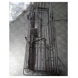 Skyapex Shower Caddy Hanging: Adjustable Height Organizer for Over Showerhead - Black Rustproof Shower Shelves with Hooks & 2 Soap Holders