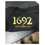 1692 They Missed One Halloween Shirts for Women Salem Witch Long Sleeve Shirt Halloween Hocus Pocus Pullover Tops (Black, XX-Large)