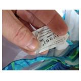 Ekouaer Swim Dress One Piece Bathing Suit Skirted Swimsuits for Women Ruched Retro Swimwear XXL