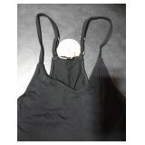 ANRABESS Womens Rompers Summer Casual Loose Sleeveless Overalls Spaghetti Strap Shorts Jumpsuit 2025 Beach Vacation Outfits Black Medium