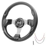 WEKANI Golf Cart Steering wheel for EZGO YAMAHA and Club Car Precedent Most Golf carts Black