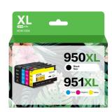 DAM aila 950XL 951XL Combo Compatible for HP 950 XL 951 XL Ink Cartridge Replacement for HP OfficeJet Pro 8600 8610 8620 8100 8630 8660 8640 8615 76DW 251DW (1 Black, 1 Cyan, 1 Magenta, 1 Yellow)