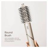 Shark FlexStyle Round Hot Air Brush Attachment for Blow Dryers, Hair Styling Tool for Straight, Wavy, Curly, and Coily Hair, Stone