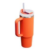 STANLEY Quencher H2.0 Tumbler with Handle and Straw 30 oz | Flowstate 3-Position Lid | Cup Holder Compatible for Travel | Insulated Stainless Steel Cup | BPA-Free | Tigerlily Plum