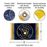 Milwaukee Brewers Circle 3x5 Foot Grommet Banner Flag