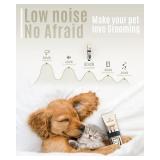 oneisall Dog Clipper Low Noise, Dog Grooming Kit with Rechargeable, Pet Shaver Cordless Electric Quiet Hair Clipper Set for Dogs Cats Pets Gold