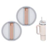 40oz Tumbler Lids Replacement for Stanley Cup,Replacement Spill Proof Splash Resistant Tumbler Lids Reusable Tumbler Cover for Stanley and More Coffee Mugs (Pink)