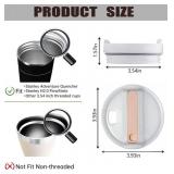 40oz Tumbler Lids Replacement for Stanley Cup,Replacement Spill Proof Splash Resistant Tumbler Lids Reusable Tumbler Cover for Stanley and More Coffee Mugs (Pink)