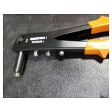 BEETRO Heavy Duty Hand Riveter, Rivet Gun, 3/32-1/8-5/32-3/16, 4 Nosepieces Set Includes 100pcs Rivets, Durable and Suitable for Metal, Plastic and Leather