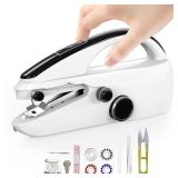 Handheld Sewing Machine,Mini sewing machine,Easy to Use and Fast Stitch Suitable for Clothes, DIY Home Travel Electric Handheld Sewing Machine for Beginners.(black)