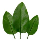 DILATATA 3 Pack Artificial Bird of Paradise Leaves with Long Stem for Vase - Fake Tropical Plants Palm Leaves Realistic Banana Leaves for Home Wedding Party Decor