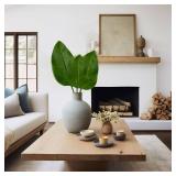 DILATATA 3 Pack Artificial Bird of Paradise Leaves with Long Stem for Vase - Fake Tropical Plants Palm Leaves Realistic Banana Leaves for Home Wedding Party Decor