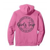 Girls Trip 2025 Women Weekend Vacation Matching Pullover Hoodie YELLOW MEDIUM