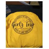 Girls Trip 2025 Women Weekend Vacation Matching Pullover Hoodie YELLOW MEDIUM