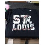 St. Louis Retro Baseball Lover Met At Game Day Men Boys Kids T-Shirt, XL, Black