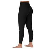 Sunzel Sunzfly Invisible Butt Scrunch Workout Leggings for Women, Butt Lifting High Waisted Gym Yoga Pants with Tummy Control 25 Black Small