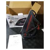 Sundu Steam Iron for Clothes with Rapid Heating Ceramic Coated Soleplate,1500W with Precise Thermostat Dial,Self-Cleaning, Auto-Off,11.84oz Water Tank for Home Clothes Ironing Use,Red