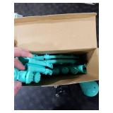 JKSHMYT Weighted Hula Circle Hoops for Adults Weight Loss, Infinity Fit Hoop Plus Size, 30 Detachable Links, Exercise Hoop for Women and Beginners (Cyan)