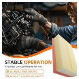 GoaMotors Engine Air Filter and Cabin Air Filter Replacement Fit for Volkswagen Jetta 2019-26 2.0L Tiguan 2018-24 2.0L Golf 2015 2.0L 2015-18 1.8L for Audi A3, Replace #5Q0-819-644, 5Q0129620B