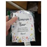 Wedding Sign Decor, Arch Acrylic Mimosa Bar Sign, Wedding Sign for Reception & Event Party,Bridal Shower Decorations, Wedding Table Sign Accessories for Anniversary And Event 5x7 Inch (Wildflower)