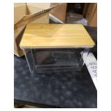 Hiitytin Trash Bag Dispenser, Trash Bag Holder Dispenser with Bamboo Top, Extra Large Garbage Bags Holder Organizer Under Sink for Kitchen, Pantry, Laundry Room