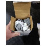 eallco 10 Pairs Mens Ankle Socks Low Cut Socks for Men Athletic Socks Breathable Cushioned White