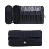 songfir Portable Makeup Brush Storage Bag, Cosmetic Travel Storage Bag, Multi-Function Makeup Brush Protection Bag, Folding Tool Bag
