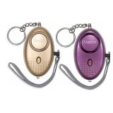 Personal Alarm for Women 140DB Emergency Self-Defense Security Alarm Keychain with LED Light for Women Kids and Elders-2 Pack
