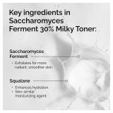 The Ordinary Saccharomyces Ferment 30% Milky Toner, Exfoliating and Hydrating Toner for Smoother, Brighter Skin, 3.4 Fl Oz