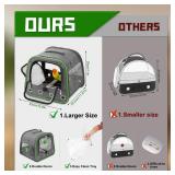 Suertree Upgraded Small Bird Carrier, Lightweight and Portable Travel Bird Cage with Stand and Easy Clean Tray, Parrot Parakeet Cockatiels Bird Travel Cage