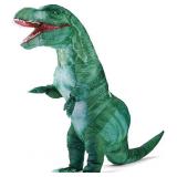 wylksylk Inflatable Dinosaur Costume for Adult,Blow up Dinosaur Costume,Halloween Party Cosplay(green-1)
