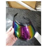 1Pack Sun Visor Hats Women UV Sports Iridescent Multi Color Tennis Golf UPF Cap Headwear for Men Women Outdoor Summer Travel