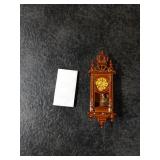 Miniature Brown Pendulum Wall Clock