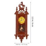 Miniature Brown Pendulum Wall Clock